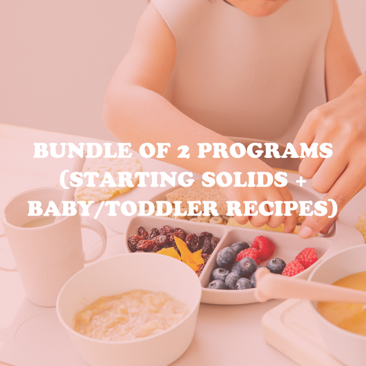 Bundle of 2 programs (Starting Solids + Baby/Toddler Recipes)